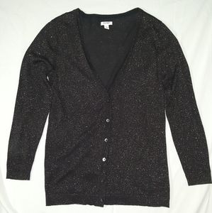 Black Shimmer Cardigan